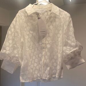 Curations White Sheer Blouse